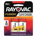 RAYOVAC A16042TFUS Fusion 9V Alkaline Battery, 2 PK