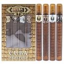 Cuba Cuba Prestige For Men 4 Pc Gift Set 1.17oz Classic EDT Spray, 1.17oz Black EDT Spray, 1.17oz Platinum EDT Spray, 1.17oz Legacy EDT Spray