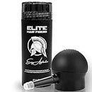 Elite Hair Fibers - ALL NATURAL - Instantly Increase Hair Density - For Men and Women - 27.5g with Applicator (Medium Brown)