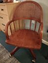 Bombay Company 1997 Cherry Wood Caned Back Chair