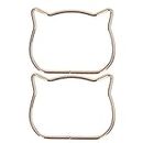 Ubervia® Metal Purse Handle, Decoration Purse Frame Cute Exquisite DIY Hardware Accessories for Wallets for Clutches(Light Gold)