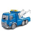 Bestie toys Tow Truck 1:16 Toy Towing Vehicle Vehicles with Sound and Air Pump Lights, Friction Car Gift for Boy Girl 3 4 5 Years