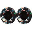 tunghey Solo 3 Earpad Replacement Solo 2 Ear Pads Cushion Accessories Compatible with Be-ATS by Dr-e Solo3/Solo2 Wireless A1796/B0534 Headphones, Made of Protein Leather Memory Foam (Flower)