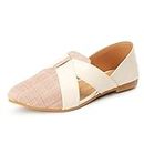Denill Casual Stylish Comfortable Flat Bellies Shoes for Women and Grils (Peach) UK-6