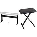Casio Digital Piano Stand (CS-46) and Casio ARBENCH X-Style Adjustable Padded Folding Keyboard Bench