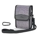 Compact Digital Camera Case Travel Pouch Bag Cross-Body Holster for Canon G7X G5XII Sony ZV-1 ZV-1 II ZV-1F RX100 Series Ricoh GR GR II GR III etc. Fits Camera up to 5.1 x 3.1 x 2.0