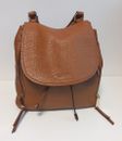 Genuine Michael Kors Large Women Backpack Brown Pebble Leather- Superb Condition