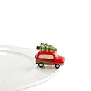 Nora Fleming Just Like The Griswolds (Woody Van with Tree) - Hand-Painted Ceramic Christmas Decor - Winter Minis for The Home and Office