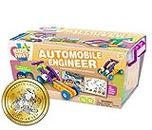 Thames & Kosmos 567006 Kids First Automobile, Engineering kit with Story Book, 70 Pieces, 10 Different Models to Build, Ages 3+