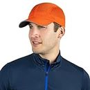 TrailHeads Race Day Performance Running Cap | The Lightweight, Quick Dry, Sport Cap for Men - Orange Peel