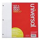 Universal Office Products 20920 de 6,8 kilogram. Filler Paper, 8 x 10 1/2, Wide Rule, Blanc, 200 feuilles/PK