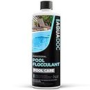 Swimming Pool Flocculant for Pool Cleaning - Extra Strength Pool Flocculent Kit Acts as a Swimming Pool Water Clarifier Liquid - Fast Acting Pool Treatment | AquaDoc Pool Flocculent 32oz