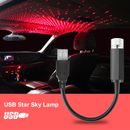 Enchufe USB LED Automóvil Atmósfera Decoración Estrella Luz Nocturna Lámpara de Proyección
