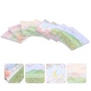  8 Pcs Oil Painting Sticky Notes Memo Paper Stickers Scratch Pads Cartoon