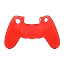 CABLEPELADO PS4 Controller Silicone Case, Soft Silicone Protective Cover for PS4 Controller, PS4 Controller, Compatible with PS4, Silicone Red