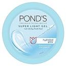 POND'S Super Light Gel, Oil-free Moisturizer, 100ml for Hydrated, Glowing Skin, with Hyaluronic Acid & Vitamin E, 24Hr Hydration, Non-Sticky, Spreads Easily & Instantly Absorbs