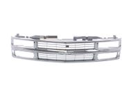 All Chrome Grille w/ Insert For 94 95 96 97 98 Chevy C/K Truck Suburban Tahoe