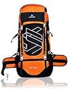 AE EXCELLENT 65-L Travel Backpack For Outdoor Sport Hiking Trekking Bag Camping Rucksack Rucksack (BLACK ORANGE)