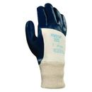 ANSELL 27-600 Nitrile Coated Gloves, 3/4 Dip Coverage, Blue, M, PR