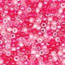 KERGAEN Plastic,Size: Approximately 9mm Diameter,Quantity: 500 Beads Per Package,Color:Pink Mixed,Suitable For: Jewelry Making, Hair Accessories, Clothing Embellishments, And Various Craft Projects,Get Ready To Add A Splash Of Pink To Your Crafting Projects With These Beautiful Mixed Pink Pony Beads.