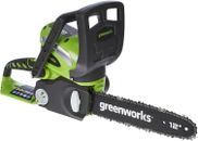 Greenworks 40V 12" Cordless Compact Chainsaw Great For Storm Clean-Up, Pruning,