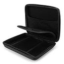 2Pcs Carrying Case for 2DS Console, EVA Hard Shell Carrying Case Portable Bag with Lacing for 2DS Console and Accessories, Waterproof Dustproof Shockproof Protective Case(black)