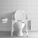 TOLEAD Raised Toilet Seat, Rubber | 35 H x 26 W x 19 D in | Wayfair BPK001SL