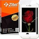 Zitel® Tempered Glass Screen Protector Compatible With iPhone 7 / iPhone 8 (White) Edge-to-Edge Full Screen Coverage With Installation Kit