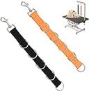 ASOCEA Dog Grooming Extension Dog Grooming Loops Dog Grooming Table Straps Leash Dog Grooming Strap with Clamp for Small Medium Dogs Cats Washing Nail Clippers Hair Cutting (2 Pack)
