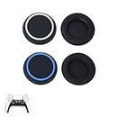 Controller Thumb Grips Compatible with PS5 & PS4 Joystick Controller, 4 Pcs Silicone Controller Thumb Grips Cover Attachments, Convex and Concave-Raised Dots & Studded Design