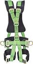 Freefall Unisex Polyester Full Body Sit Harness Climbing Safety Belt (Green)