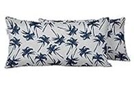 Vargottam Indoor/Outdoor Polyester Fabric Lumbar Pillow Cover with Insert, All-Weather Waterproof Rectangular Cushion for Patio Furniture, 12 x 24 Set of 2 - Tree-14