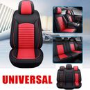 2/5-Seats Car Seat Covers 3D PU Leather Deluxe Front Rear Cushions Set Universal