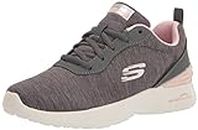 Skechers Womens Skech-Air Dynamight- Casual Shoes Vegan Memory Foam Cushioned Comfort Insole Charcoal/Pink - 3 UK (149751)