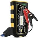 EXCECAR 3000A Peak Car Jump Starter for Up to 8.0L Gas or 6.5L Diesel Engine, 12V Portable Battery Starter Power Bank Charger, UltraSafe Lithium Jump Starter Box, Car Battery Booster Pack