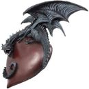 World Menagerie Gothic Dragon Heart Guardian Collectible Wall Décor in Gray | 12 H x 8 W x 2.25 D in | Wayfair 008A6CADE59445E49A955D14D48E419B