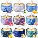 OFUN Scented Candles Gifts for Women, 9 Pack Candle Gift Set, Natural Soy Wax Aromatherapy Candles, Gift Sets Idea for Her, Girls, Friends, Mother's Day, Birthday, Valentines, Anniversary