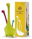 Ototo The Nessie Family Soup Ladle And Tea Infuser Set - Durable Silicone Colander for Cooking & Tea Infusers - 100% Food Safe, BPA Free - Heat Resistant Fun Kitchen Gadgets