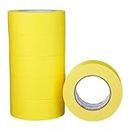 3M 06656 Crepe Paper Automotive Refinish Masking Tape 2 Inch, 6 Pack, Yellow