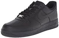 Nike Men's Air Force 1 '07 Black/Black Basketball Shoes 9.5