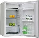 Igenix IG3920 Freestanding Under Counter Fridge and Chill Compartment, 2 Glass Shelves and Salad Drawer, One Bottle Shelf and Egg Rack, 48 cm Wide, White