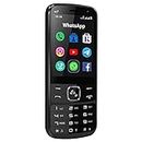 IKALL K333 4G Touch and Type Android Mobile with WiFi and 4G Sim Support (2.8 inch Display, 2GB Ram, 16GB Storage) | Support - WhatsAp, Facebook, YouTube and Instagram (Black)