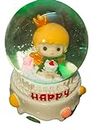 Prezzie Hub Cute merrmaid Glass Snow Globe Showpiece with Colourful Lights and Music for Gifting; [snowglobet] Gift for Special Someone