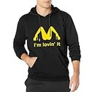 McDonalds I'm Loving It Hoodie New Red Funny T'shirt Black M