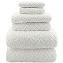 YTYC Towels,39x78 Inch Oversized Bath Sheets Towels for Adults Plush Luxury Extra Large Bath Towels Sets for Bathroom Super Soft Microfiber Towels 80% Polyester (White,6)