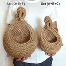 Brand New Home Kitchen Woven Basket Hanging Storage Cotton Rope Eco Fruit