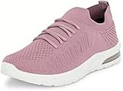 Kraasa Sports Running Shoes for Women | Latest Trend Walking Shoes, Sports Shoes for Women Pink UK 4