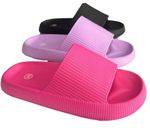 Womens Pillow Sliders EVA Comfort Summer Shower Beach Sandals Slippers Slides