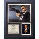 Legends Never Die James Bond Daniel Craig Framed Memorabilia Paper in Black | 15.5 H x 12.5 W x 1 D in | Wayfair 16135U