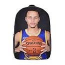 Dciustfhe Stephen Curry Children's School Bag for Boys,Girls,Teenagers Backpack with Adjustment Buckle,Kids School Bag Outdoor Rucksack with Breathable Design 17inch